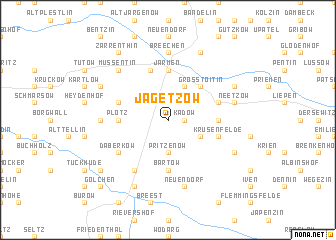 map of Jagetzow