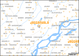 map of Jaggānwāla