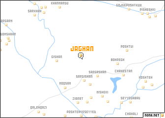 map of Jaghān