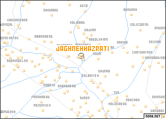 map of Jaghneh Ḩaẕratī