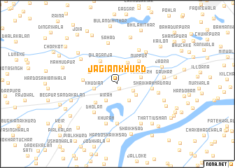 map of Jagiān Khurd