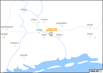 map of Jagīn