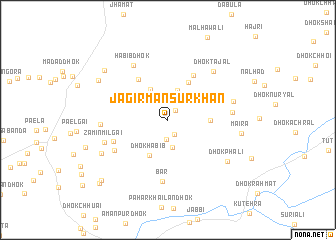 map of Jāgīr Mansūr Khān