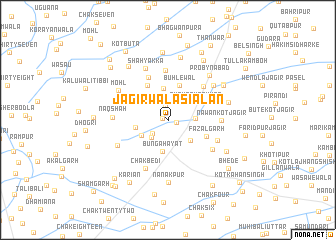 map of Jāgīrwāla Siālān