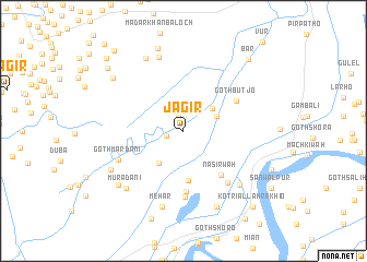 map of Jāgīr