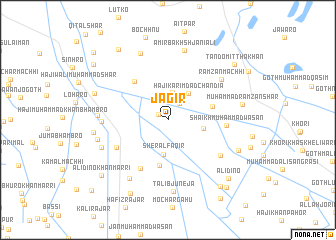 map of Jāgīr