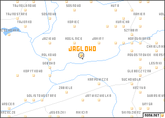 map of Jagłowo