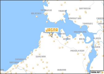 map of Jagna