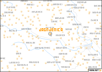 map of Jagnjenica