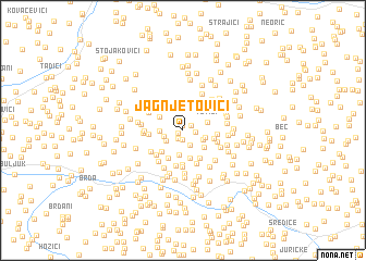 map of Jagnjetovići