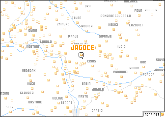 map of Jagoče