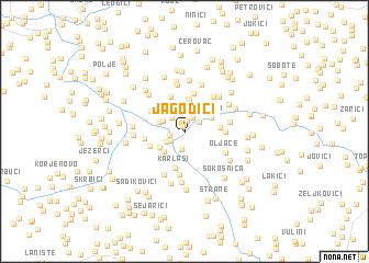 map of Jagodići