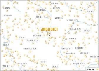 map of Jagodići