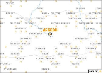 map of Jagódki