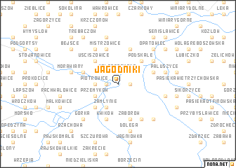 map of Jagodniki