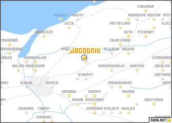 map of Jagodnik