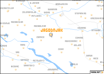 map of Jagodnjak