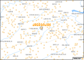 map of Jagodnjak