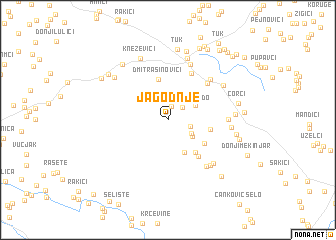 map of Jagodnje