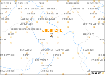 map of Jagonzac