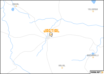 map of Jagtiāl