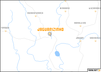 map of Jaguarizinho