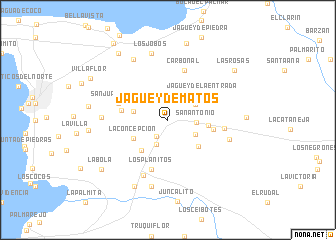 map of Jagüey de Matos