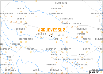 map of Jagüeyes Sur