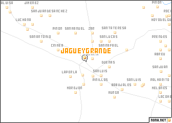 map of Jagüey Grande