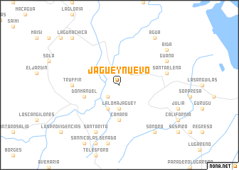 map of Jagüey Nuevo