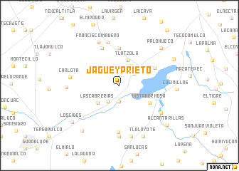 map of Jaguey Prieto