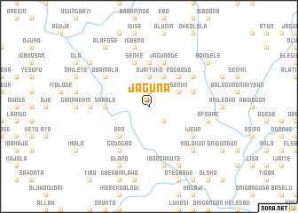 map of Jaguna