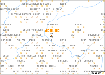 map of Jaguna