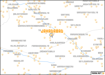 map of Jahādābād