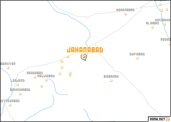 map of Jahānābād