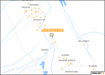 map of Jahānābād