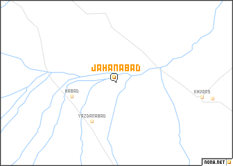 map of Jahānābād