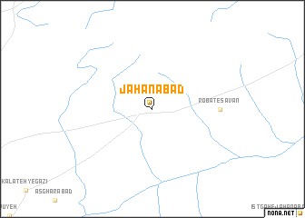 map of Jahānābād