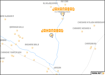 map of Jahānābād