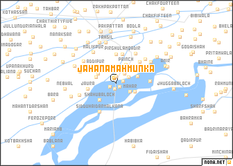 map of Jahāna Mahmūnka