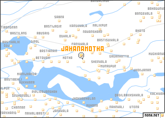 map of Jahāna Motha