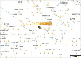 map of Jahān Bakhsh