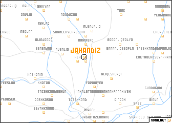 map of Jahandīz