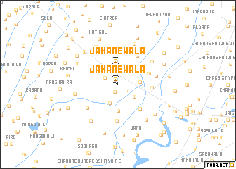 map of Jahānewāla