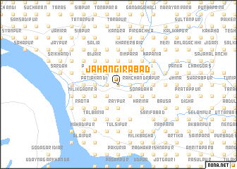 map of Jāhāngirābād