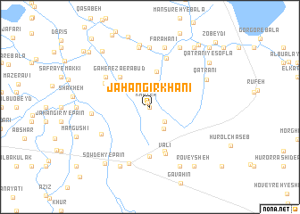 map of Jahāngīr Khānī