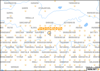 map of Jāhāngirpur