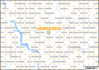 map of Jāhāngirpur