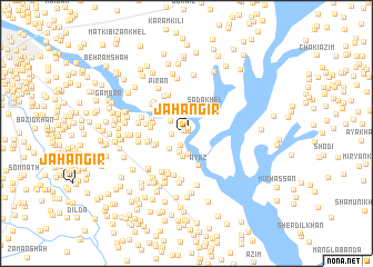 map of Jahāngīr