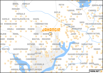 map of Jahāngīr